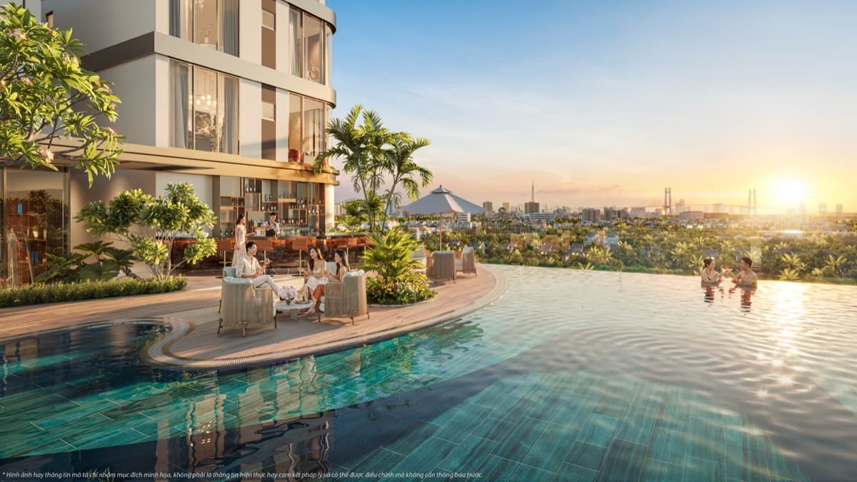 Pool bar và tiện ích nghỉ dưỡng