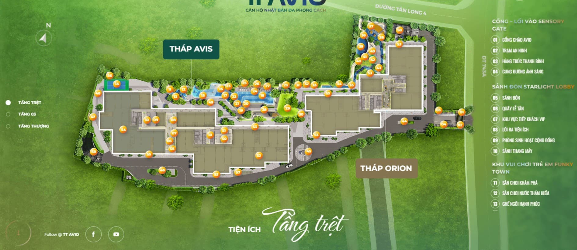 Phối cảnh mặt bằng tiện ích TT Genesis