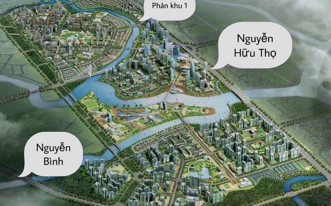 Tổng quan phân khu Zeit River County 1 Nhà Bè