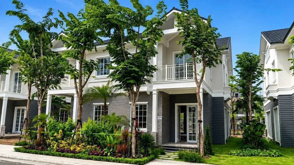 Phối cảnh biệt thự song lập Eco Retreat