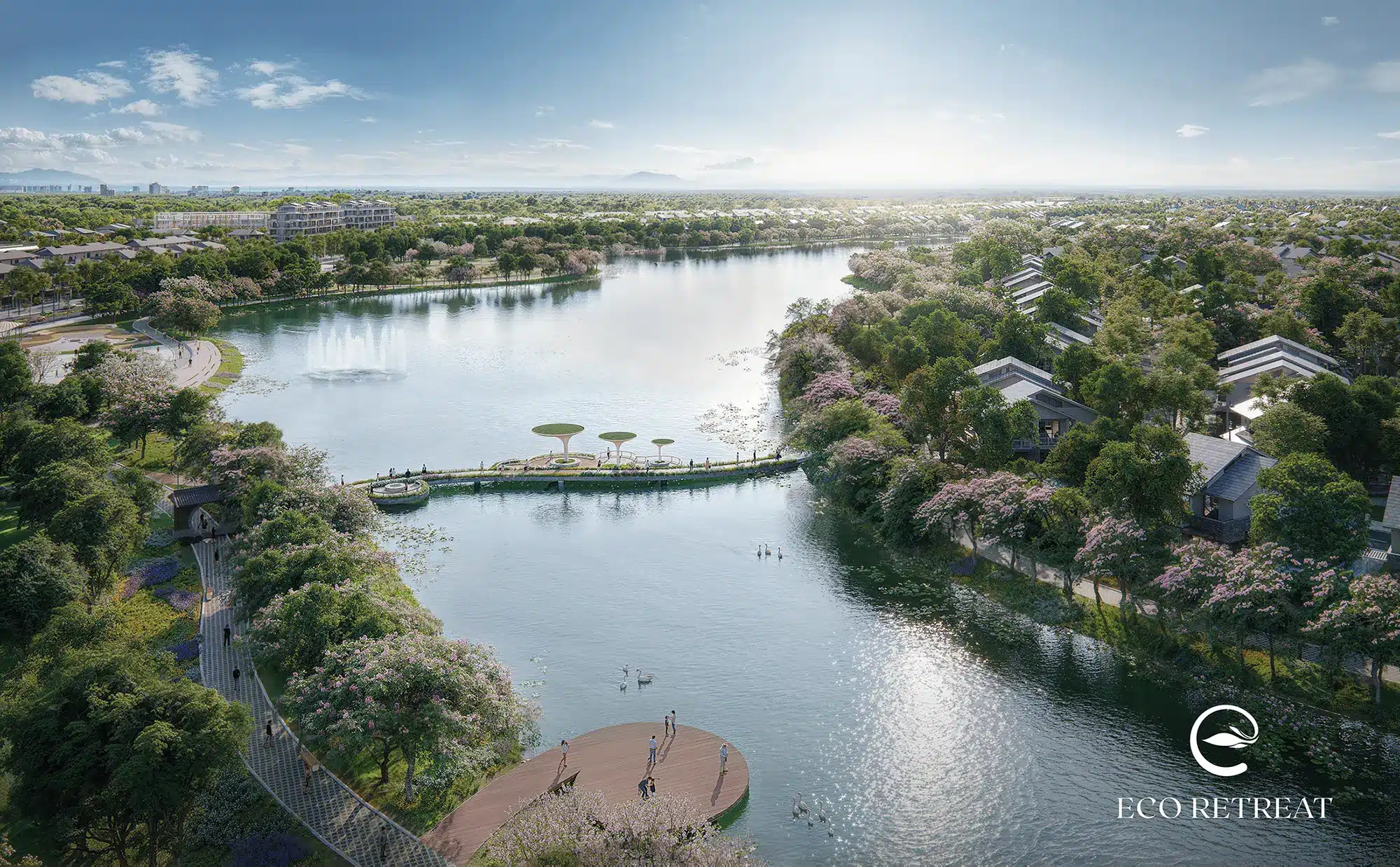 Phối cảnh tổng thể Eco Retreat Long An