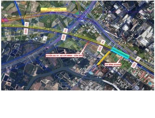 Mặt bằng vị trí ga Bình Khánh của tuyến Metro Bến Thành Cần Giờ