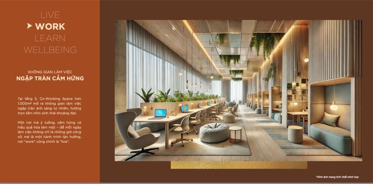 Không gian coworking dành cho cư dân Vlasta Premier