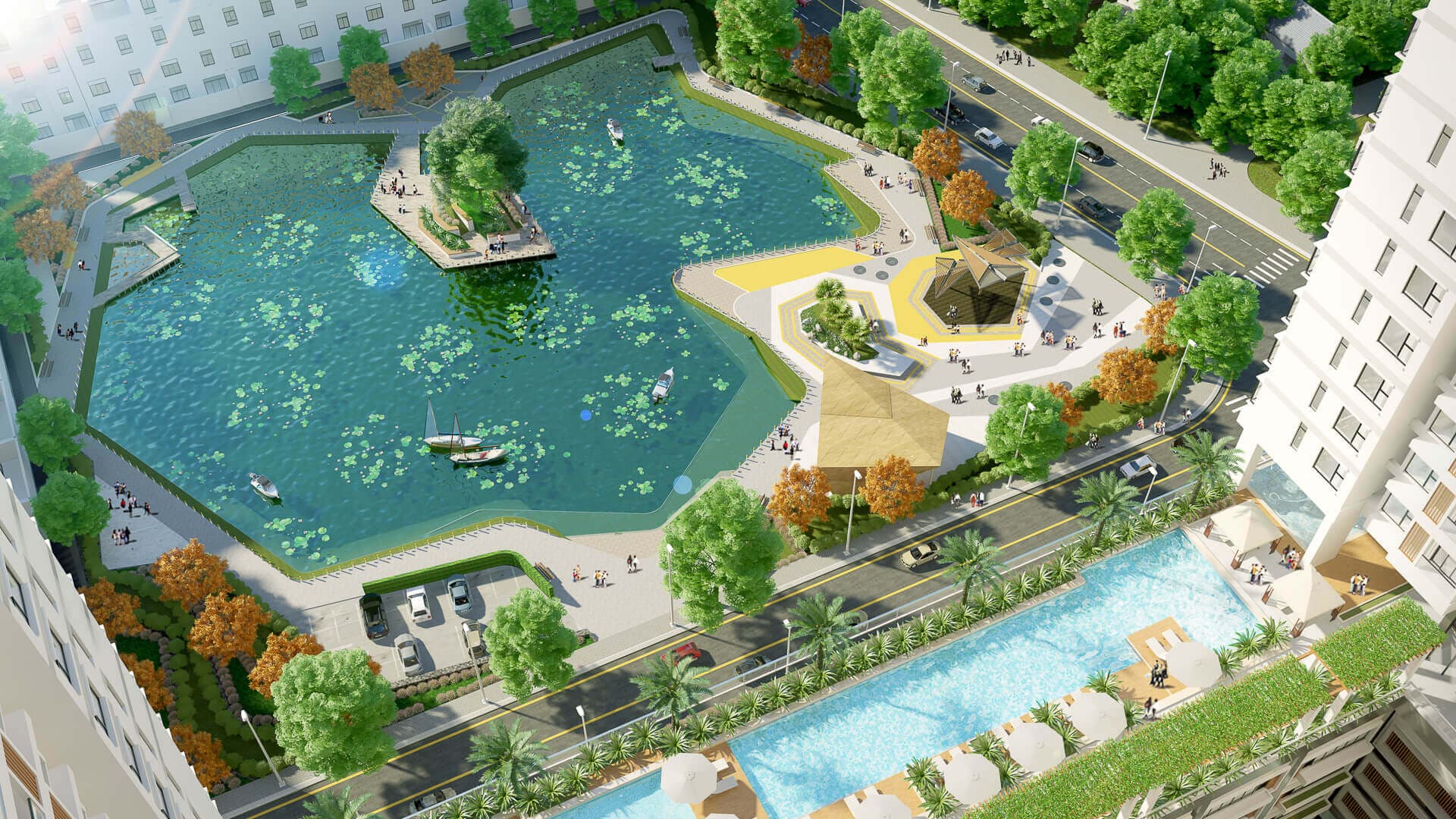 Công viên Luna Park hơn 6000m2 tại The Peak Garden