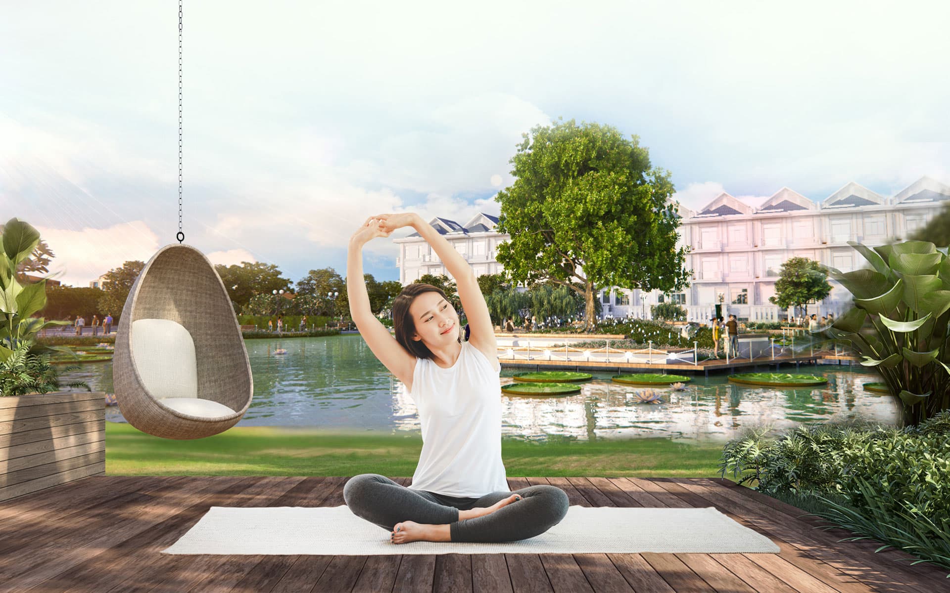 Phối cảnh tổng quan The Peak Garden Quận 7